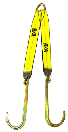 Grade 70 Low Profile V-Strap with 8″ J Hooks