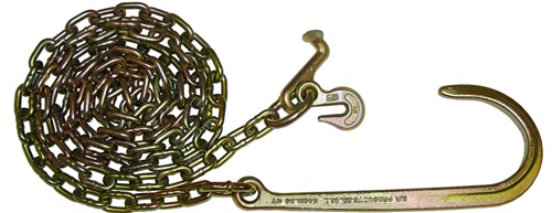 Grade 70 Tow Chain Assembly J-Style Hooks